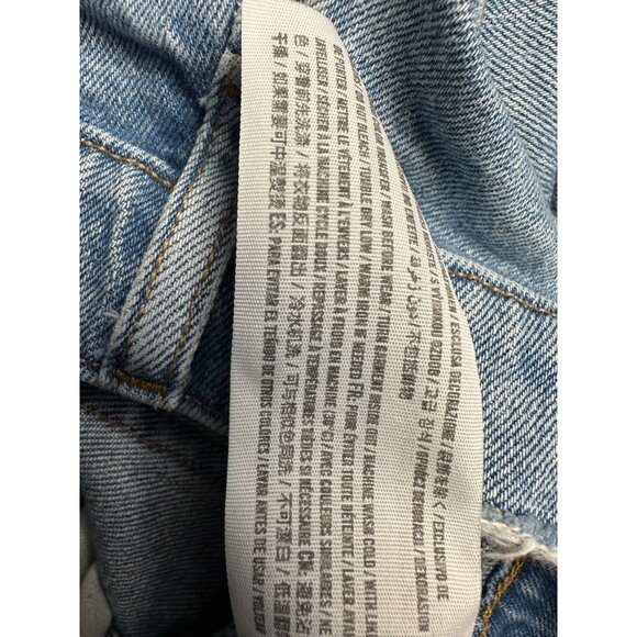 Abercrombie & Fitch The 90’s Straight Ultra High Rise Jean Size 28/6 Spilt Ankle - Picture 13 of 15